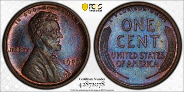1909 1C Lincoln MS63BN