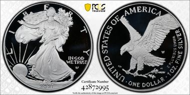2021-W  $1 Silver Eagle - Type 2 First Strike PR69DCAM