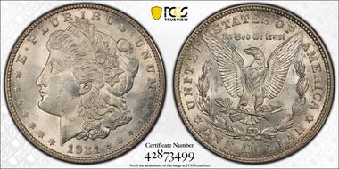 1921-D $1 MS64