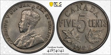 1922 5C Near S MS63