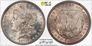 1878 8TF $1 VAM 12, Notched Stars N1