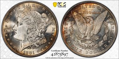 1881-S $1 MS66
