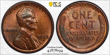 1927-S 1C MS62BN