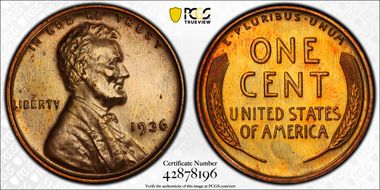 1936 1C Brilliant PR63RB