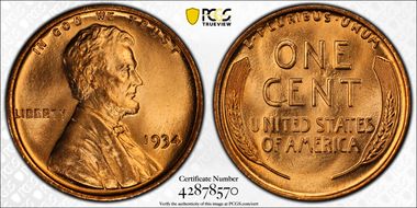 1934 1C MS67+ RD