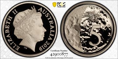 2019 5C 50th Ann. Moon Landing PR70DCAM