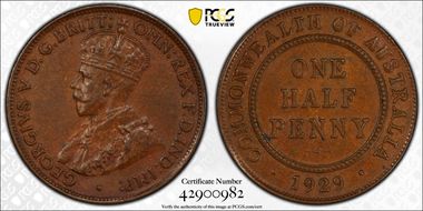 1929 1/2D KM-22 AU58BN