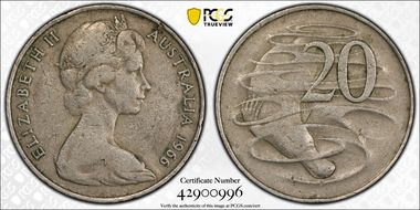 1966(L) 20C Wavy "2" F15