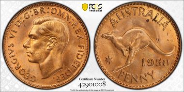 1950 (m) 1D MS65RD