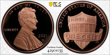 2021-S 1C Shield  First Strike PR69DCAM