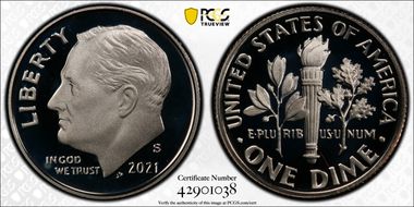 2021-S 10C First Strike PR69DCAM