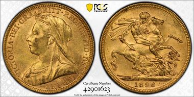 1896-M Sov S-3875 MS61