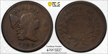 1795 1/2C Punctuated Date, PE VG10BN