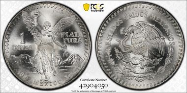 1987-Mo Onza Libertad Ag - DDO MS67