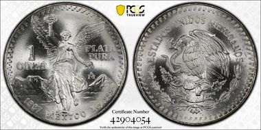 1987-Mo Onza Libertad Ag - DDO MS68