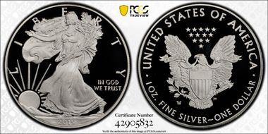 2019-W $1 Silver Eagle PR69DCAM
