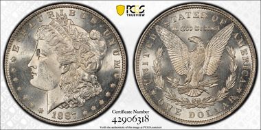 1887 $1 MS64