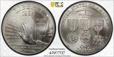 1994-W $1 Vietnam MS70