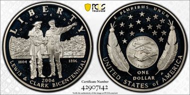 2004-P $1 Lewis & Clark PR68DCAM