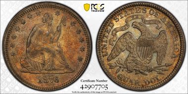 1876 25C RPD FS-304 AU58