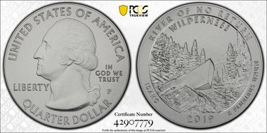 2019-P 25C Frank Church River of No Return NP 5 oz Silver SP70