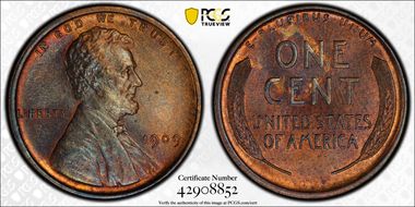 1909 1C Lincoln MS63BN
