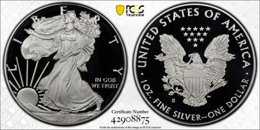 2020-S $1 Silver Eagle Limited Edition Proof Set PR69DCAM