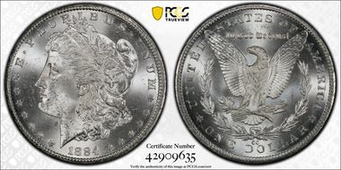 1884-CC $1 MS63