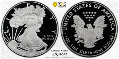 2020-S $1 Silver Eagle PR69DCAM
