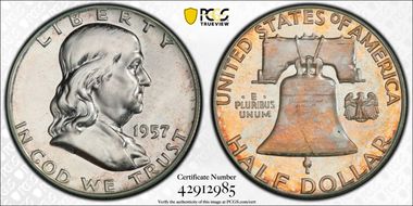 1957 50C PR63