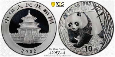 2002 10 Yn Panda Ag PAN-358A MS69