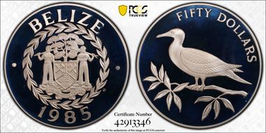 1985 $50 Bird Conservation KM-81 PR68DCAM