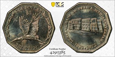 2012 $1 Central Bank KM-136 MS65