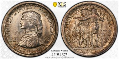 1921 50C Missouri, 2*4 MS63