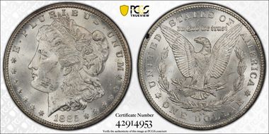 1885-CC $1 GSA Hoard MS62