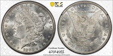 1883-CC $1 GSA Hoard MS62