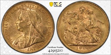 1900-M Sov S-3875 MS62+