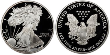 2003-W $1 Silver Eagle PR69DCAM