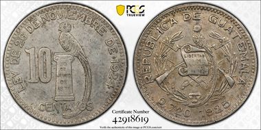 1925 10C KM-239.1 Ag AU50