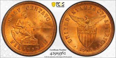 1903 1/2C MS65RD