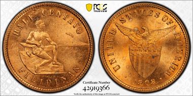 1903 1/2C MS64RD