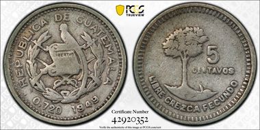1949 5C KM-255 Long Tail w/o Dashes Kapok Tree VF25