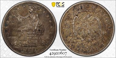 1878-S T$1 Trade XF45