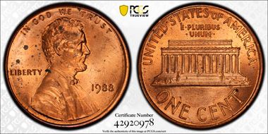 1988 1C Flared G, FS-901 MS63RD