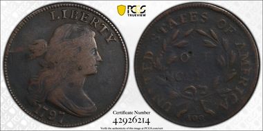 1797 1C Reverse of 1795 N1BN