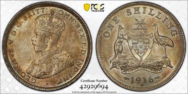 1916-M Shil KM-26  Ag MS65