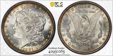 1891-O $1 MS63