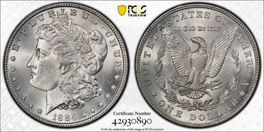 1884 $1 MS65