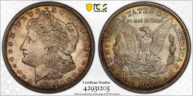 1921-D $1 MS63