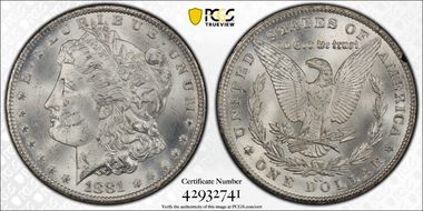 1881-CC $1 GSA Hoard MS64